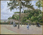 Camille Pissarro The Public Garden at Pontoise, 1874 oil painting reproduction