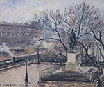 Camille Pissarro The Raised Terrace of the Pont-Neuf and Statue of Henri IV, 1901 oil painting reproduction