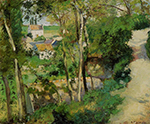 Camille Pissarro The Rising Path, Pontoise, 1875 oil painting reproduction