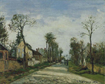Camille Pissarro The Road to Versailles at Louveciennes, 1870 oil painting reproduction