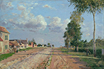 Camille Pissarro The Road to Versailles, Rocquencourt, 1871 oil painting reproduction