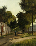 Camille Pissarro The Road, 1870 oil painting reproduction