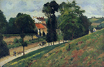 Camille Pissarro The Saint-Antoine Road at the Hermitage, Pontoise, 1875 oil painting reproduction