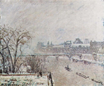 Camille Pissarro The Seine Viewed from the Pont-Neuf, Winter, 1902 oil painting reproduction