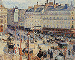 Camille Pissarro The Square of Havre, Paris, 1893 oil painting reproduction