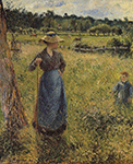 Camille Pissarro The Tedder, 1884 oil painting reproduction