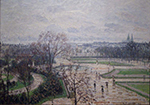 Camille Pissarro The Tuileries Garden, Raining, 1890 oil painting reproduction