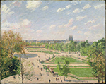 Camille Pissarro The Tuileries Gardens - Morning, Spring, Sun, 1899 oil painting reproduction