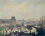 Camille Pissarro The Tuileries Gardens - Snow Effect, 1800 oil painting reproduction
