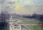 Camille Pissarro The Tuileries, Bassin - Afternoon, 1800 oil painting reproduction