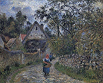 Camille Pissarro The Village Path, 1880 oil painting reproduction