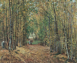 Camille Pissarro The Woods at Marly, 1871 oil painting reproduction
