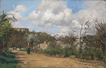 Camille Pissarro View from Louveciennes oil painting reproduction