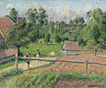 Camille Pissarro View from the Artist's Window, Eragny, 1885 oil painting reproduction