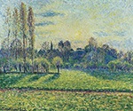 Camille Pissarro View of Bazincourt, Sunset, 1892 oil painting reproduction