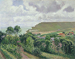 Camille Pissarro View of Berneval, 1800 oil painting reproduction