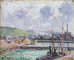 Camille Pissarro View of Duquesne and Berrigny Basins in Dieppe, 1902 oil painting reproduction