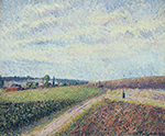 Camille Pissarro View of Eragny, 1892 oil painting reproduction