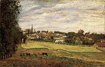 Camille Pissarro View of Marly-le-Roi, 1870 oil painting reproduction