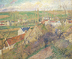 Camille Pissarro View of Osny near Pontoise, 1883 oil painting reproduction