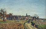 Camille Pissarro View of Pontoise, 1873 oil painting reproduction