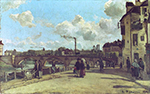 Camille Pissarro View of Pontoise, Quai du Pothuis, 1868 oil painting reproduction