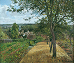 Camille Pissarro View of the Village of Louveciennes, 1870 oil painting reproduction