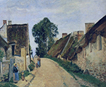 Camille Pissarro Village Street, Auvers-sur-Oise, 1873 oil painting reproduction
