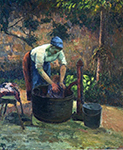 Camille Pissarro Washerwoman, 1875 oil painting reproduction