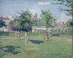 Camille Pissarro Woman at the Lawn, Spring Sun, Eragny, 1887 oil painting reproduction