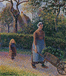 Camille Pissarro Woman with a Wheelbarrow, 1892 oil painting reproduction