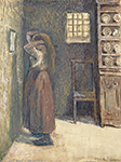 Camille Pissarro Young Peasant Girl at Her Toilette, 1891 oil painting reproduction