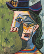 Pablo Picasso Head of a Woman and Stars oil painting reproduction