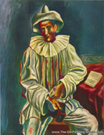 Pablo Picasso Pierrot oil painting reproduction