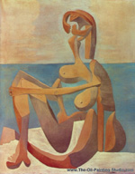 Pablo Picasso Seated Bather oil painting reproduction