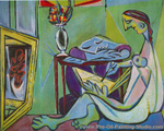 Pablo Picasso Young Woman Drawing oil painting reproduction