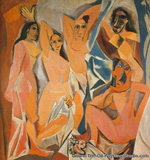 Pablo Picasso Les Demoiselles DAvignon oil painting reproduction