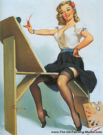 Pin-Up painting for sale