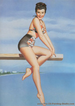 Pin-Up painting for sale