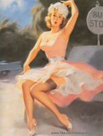 Pin-Up painting for sale