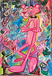 Pink Panther Graffiti 4 painting for sale