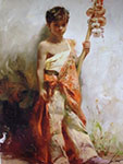 Pino Daeni Young Peddler oil painting reproduction