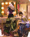 Pino Daeni Almost Ready oil painting reproduction