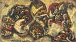 Jackson Pollock Composition with Masked Forms oil painting reproduction