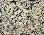 Jackson Pollock Greyed Rainbow oil painting reproduction