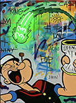 Popeye Spinich painting for sale