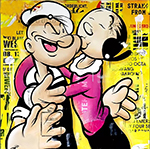 Popeye & Olive painting for sale