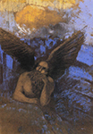 Odilon Redon Aged Angel oil painting reproduction