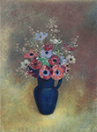 Odilon Redon Anemones in a Jug, 1910-15 oil painting reproduction