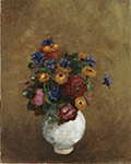 Odilon Redon Bouquet of Flowers in a White Vase oil painting reproduction